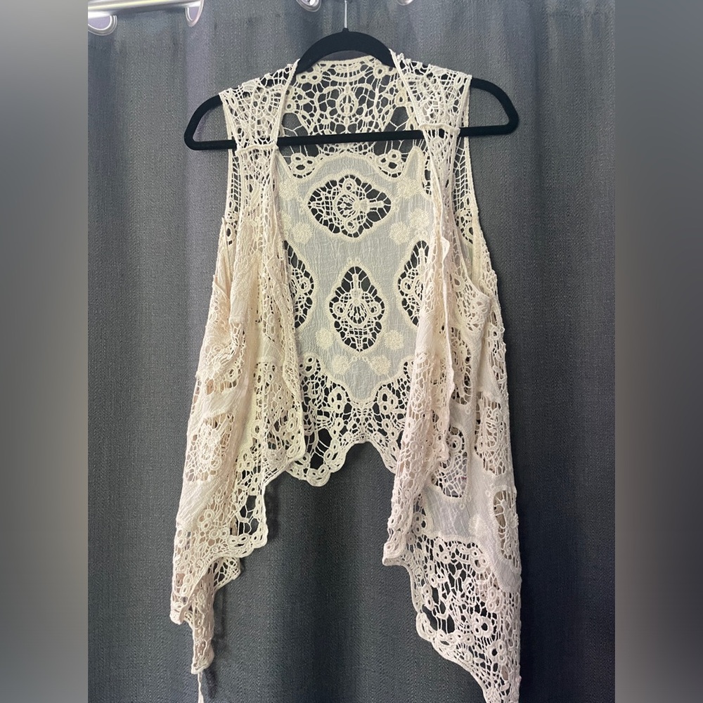 Crochet style vest